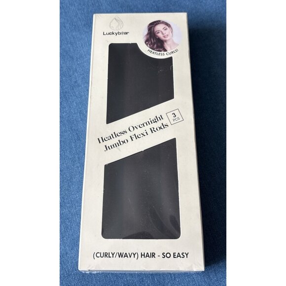 Luckybear Heatless Overnight Jumbo Flexi Rods Hair Curlers - Picture 1 of 3